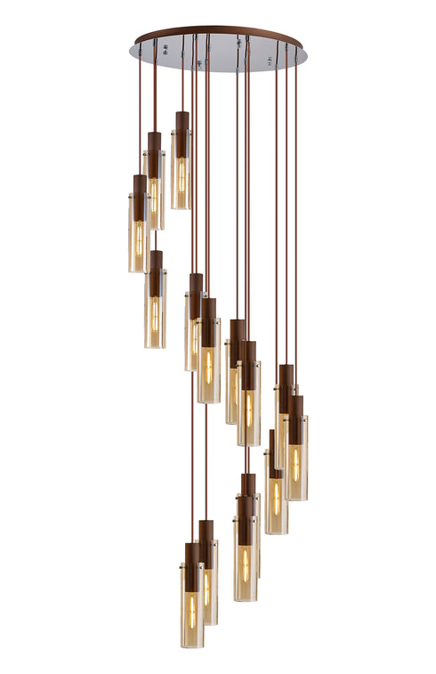 Brooks Slim Round Pendant 15 Light